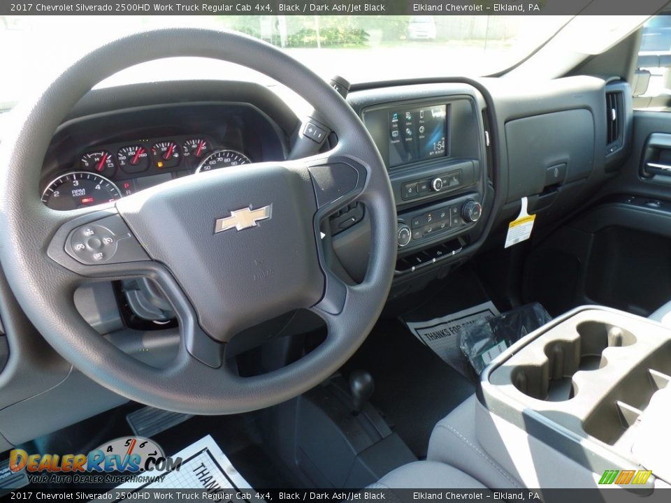 2017 Chevrolet Silverado 2500HD Work Truck Regular Cab 4x4 Black / Dark Ash/Jet Black Photo #19