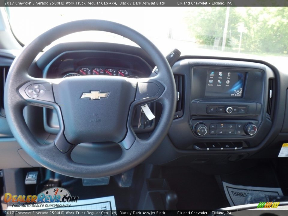 2017 Chevrolet Silverado 2500HD Work Truck Regular Cab 4x4 Black / Dark Ash/Jet Black Photo #20