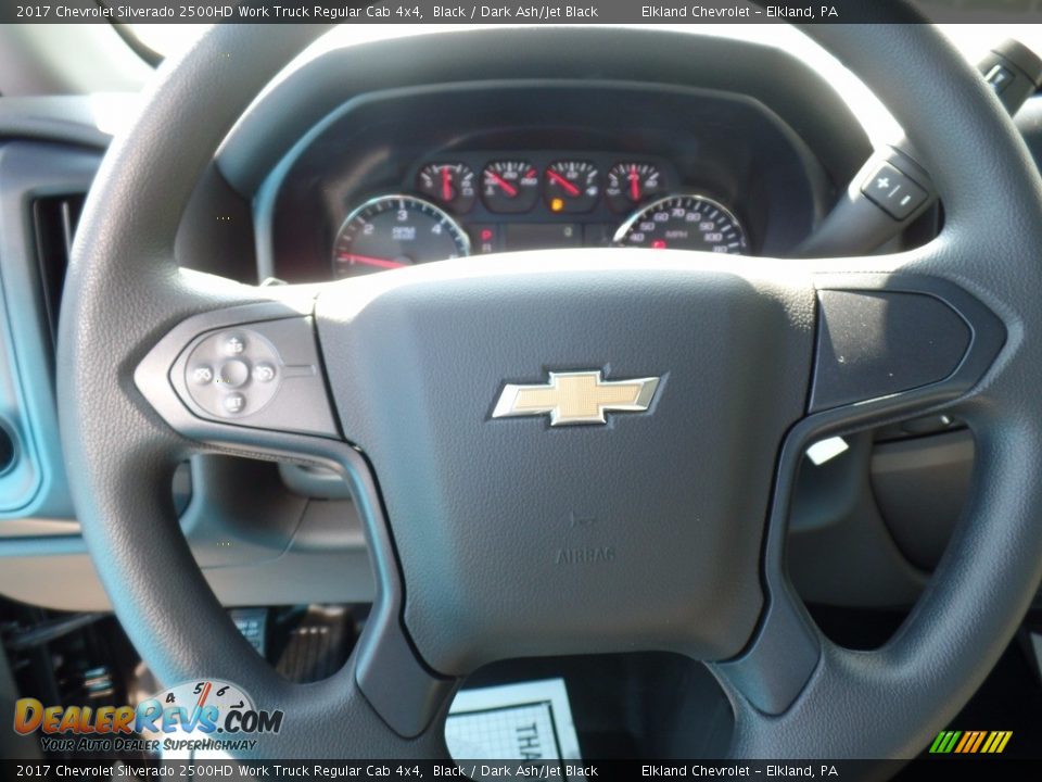 2017 Chevrolet Silverado 2500HD Work Truck Regular Cab 4x4 Black / Dark Ash/Jet Black Photo #21