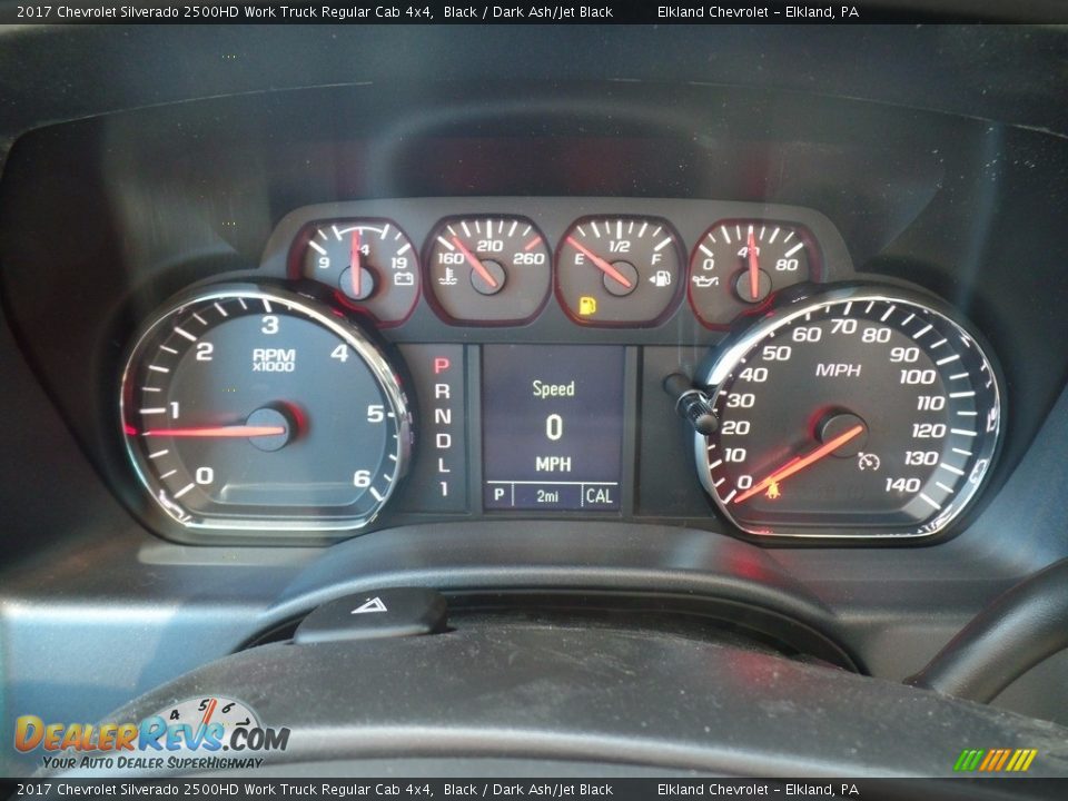 2017 Chevrolet Silverado 2500HD Work Truck Regular Cab 4x4 Black / Dark Ash/Jet Black Photo #24