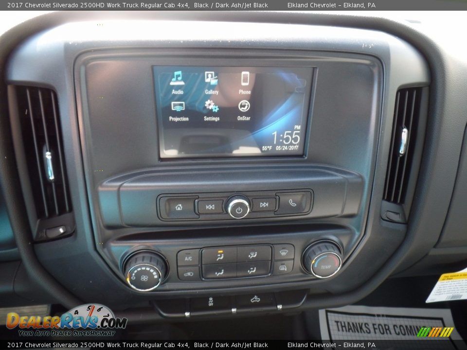 2017 Chevrolet Silverado 2500HD Work Truck Regular Cab 4x4 Black / Dark Ash/Jet Black Photo #25