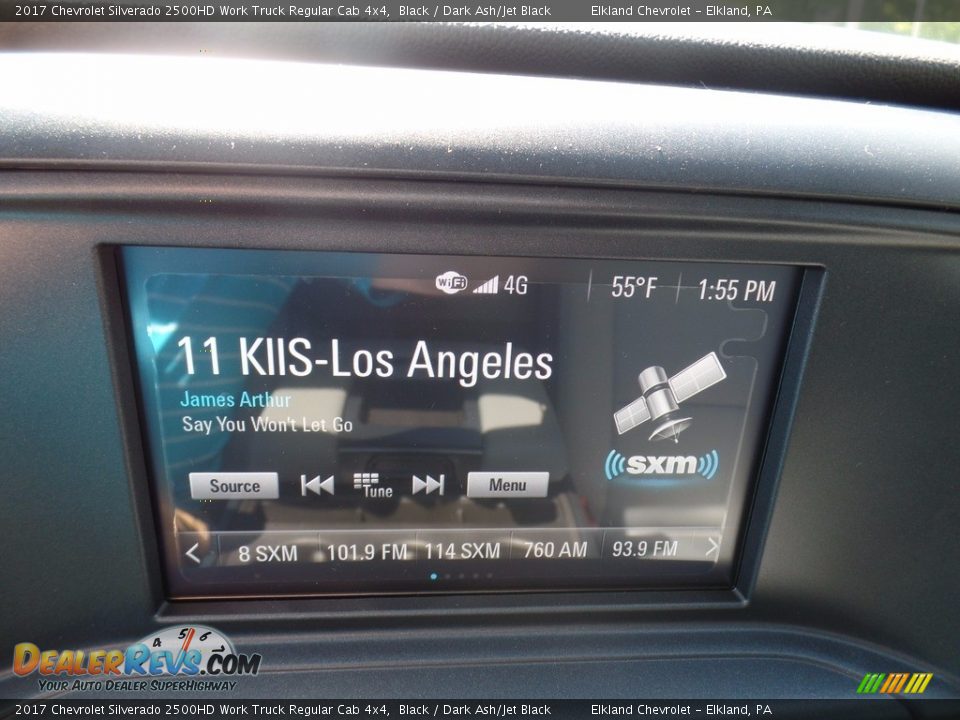 2017 Chevrolet Silverado 2500HD Work Truck Regular Cab 4x4 Black / Dark Ash/Jet Black Photo #27