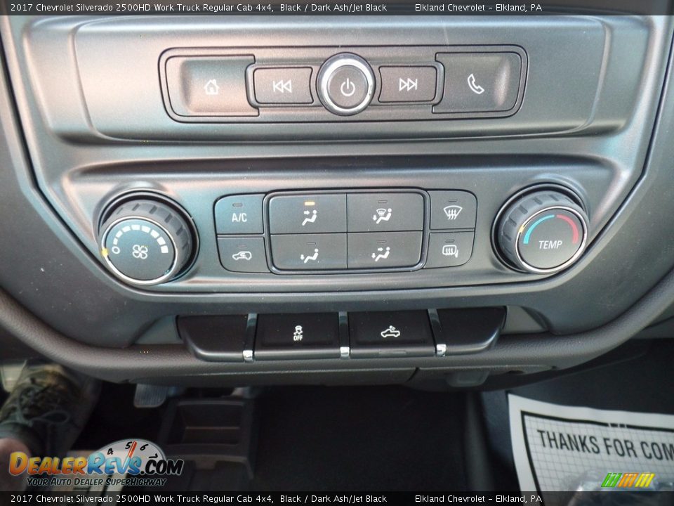 2017 Chevrolet Silverado 2500HD Work Truck Regular Cab 4x4 Black / Dark Ash/Jet Black Photo #30