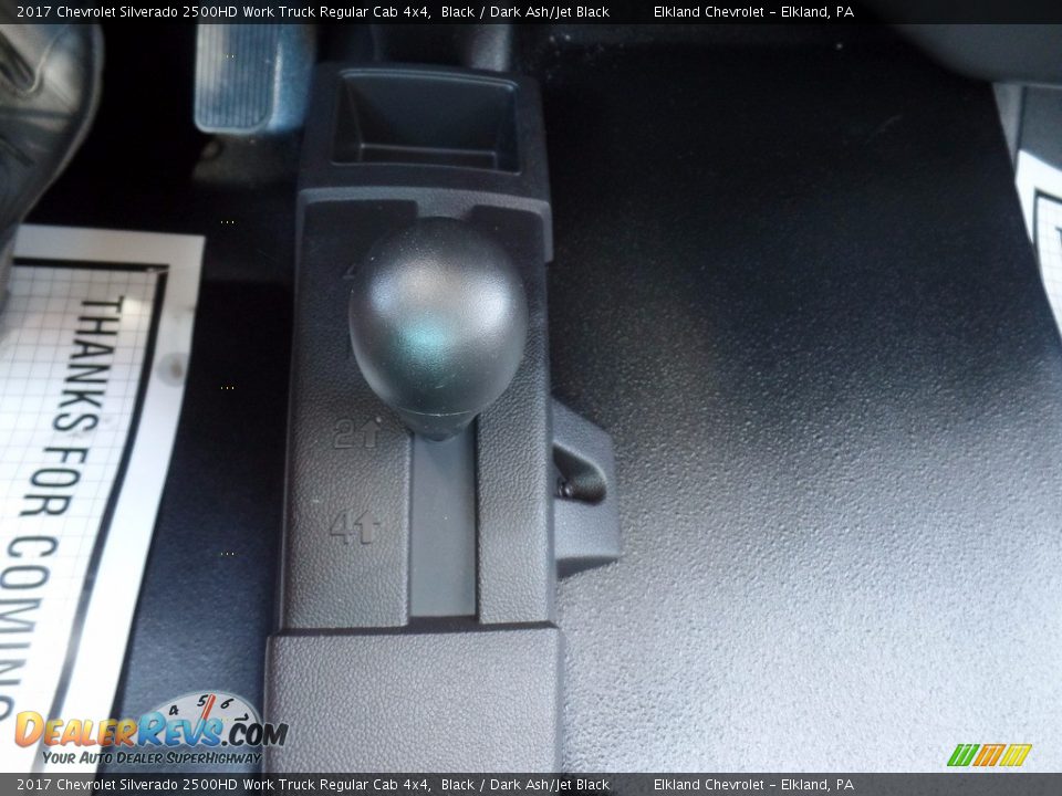 2017 Chevrolet Silverado 2500HD Work Truck Regular Cab 4x4 Black / Dark Ash/Jet Black Photo #32