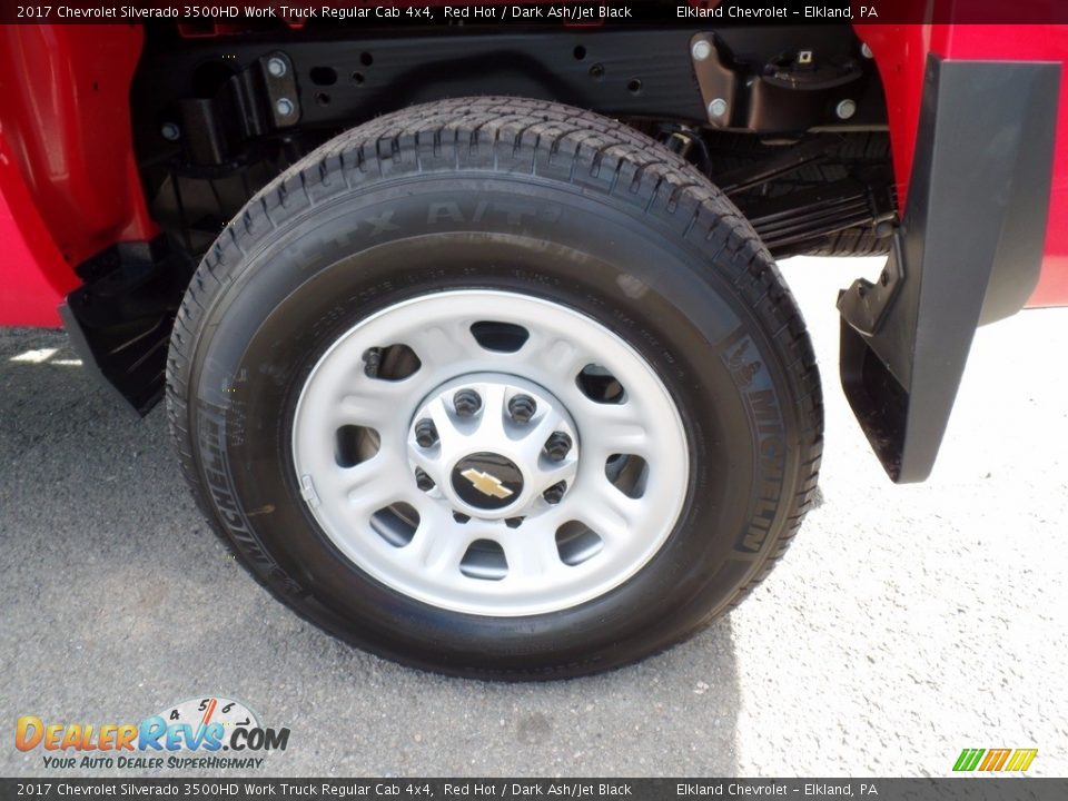 2017 Chevrolet Silverado 3500HD Work Truck Regular Cab 4x4 Red Hot / Dark Ash/Jet Black Photo #9