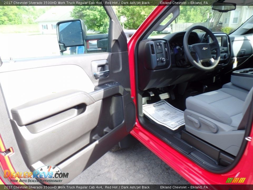 2017 Chevrolet Silverado 3500HD Work Truck Regular Cab 4x4 Red Hot / Dark Ash/Jet Black Photo #13
