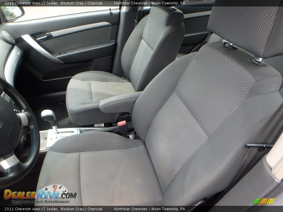 2011 Chevrolet Aveo LT Sedan Medium Gray / Charcoal Photo #8