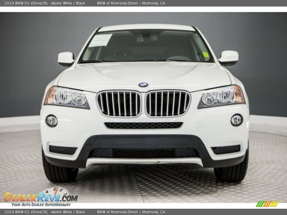 2014 BMW X3 xDrive28i Alpine White / Black Photo #2