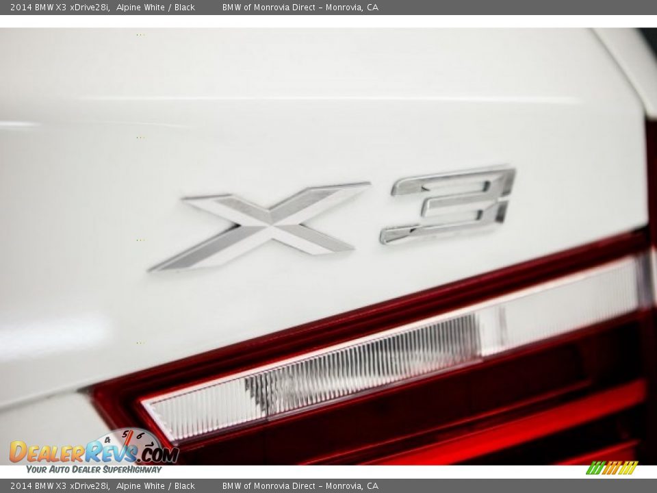 2014 BMW X3 xDrive28i Alpine White / Black Photo #7