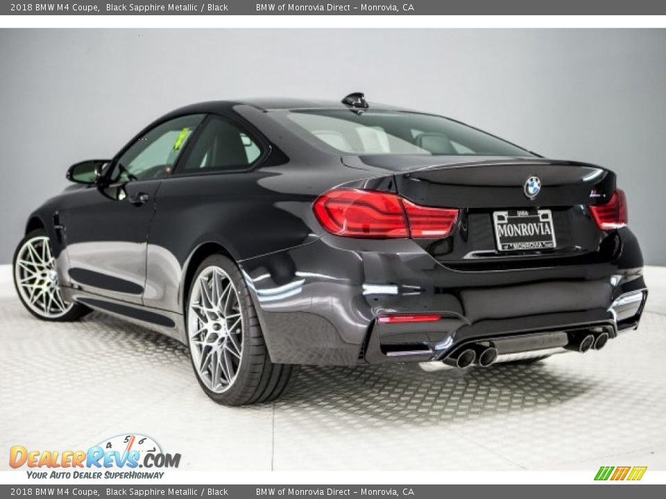 2018 BMW M4 Coupe Black Sapphire Metallic / Black Photo #3