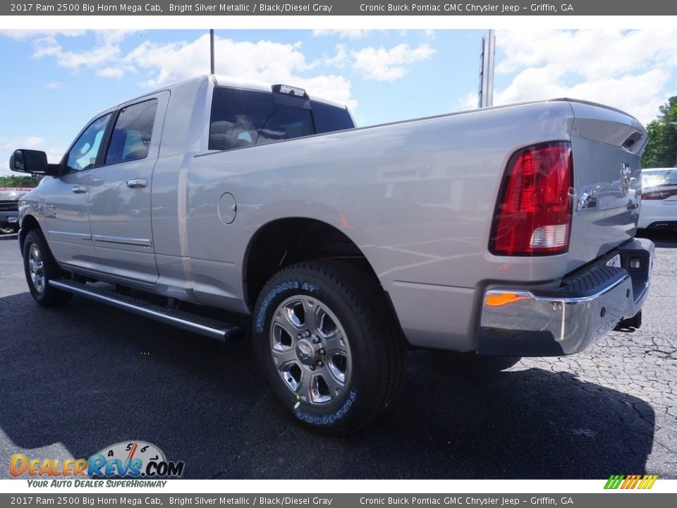 2017 Ram 2500 Big Horn Mega Cab Bright Silver Metallic / Black/Diesel Gray Photo #5