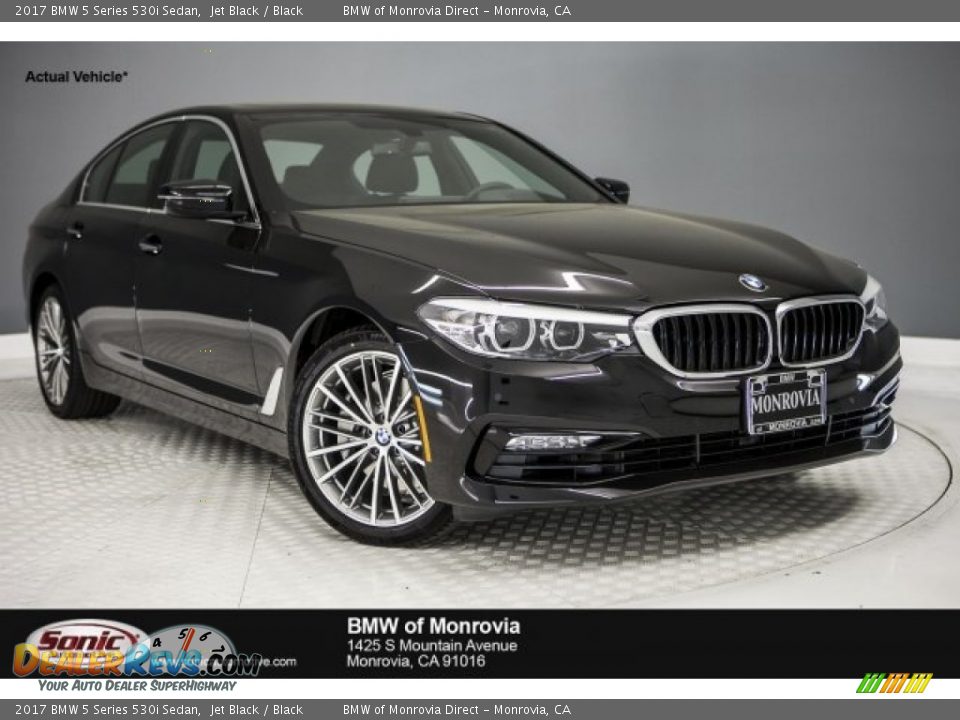 2017 BMW 5 Series 530i Sedan Jet Black / Black Photo #1