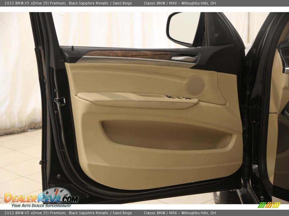 2013 BMW X5 xDrive 35i Premium Black Sapphire Metallic / Sand Beige Photo #4