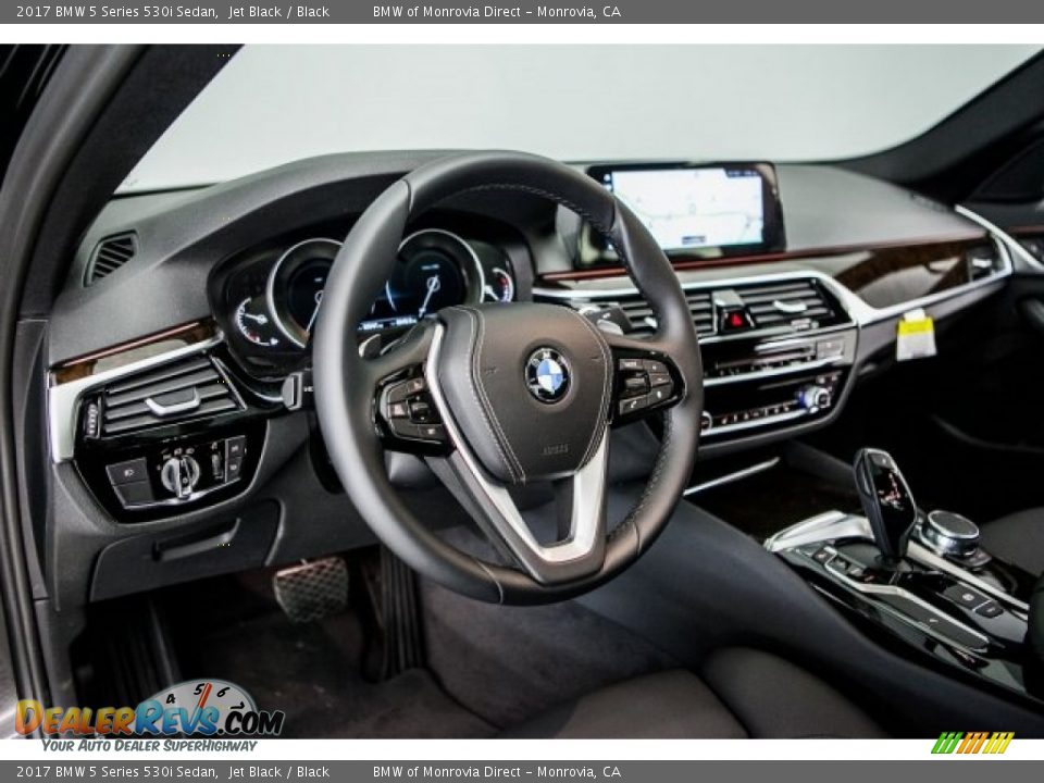 2017 BMW 5 Series 530i Sedan Jet Black / Black Photo #5
