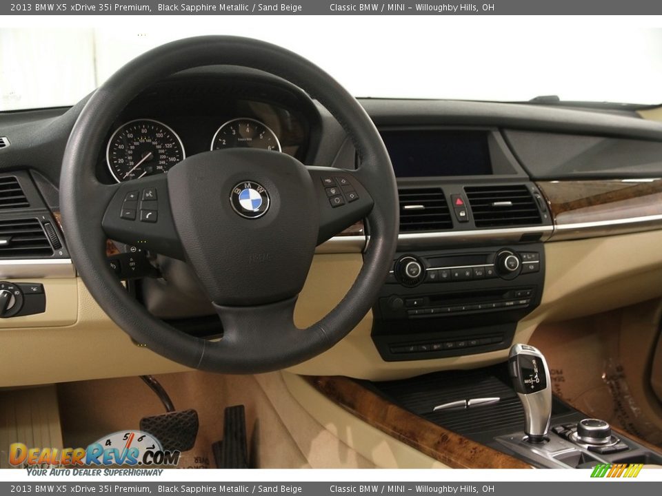 2013 BMW X5 xDrive 35i Premium Black Sapphire Metallic / Sand Beige Photo #6