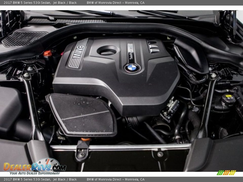 2017 BMW 5 Series 530i Sedan Jet Black / Black Photo #8