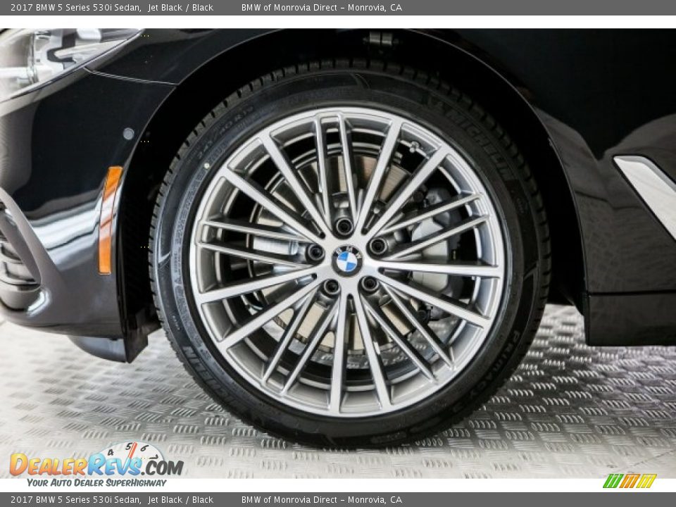 2017 BMW 5 Series 530i Sedan Jet Black / Black Photo #9