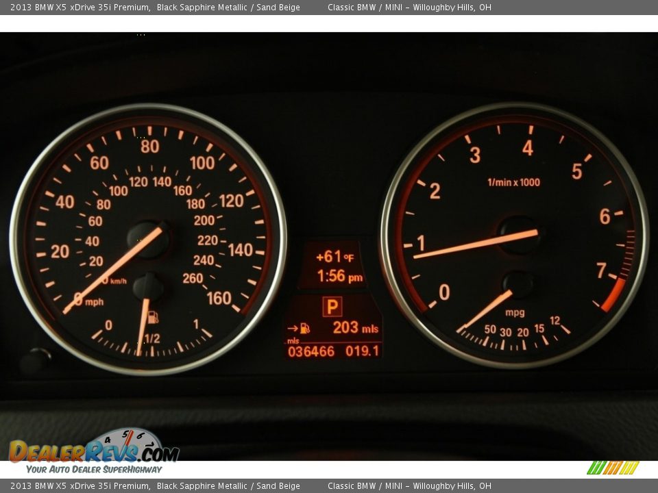2013 BMW X5 xDrive 35i Premium Black Sapphire Metallic / Sand Beige Photo #8