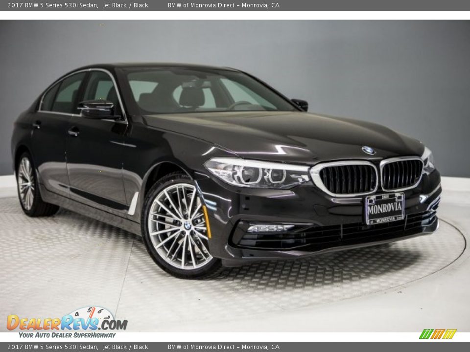 2017 BMW 5 Series 530i Sedan Jet Black / Black Photo #12