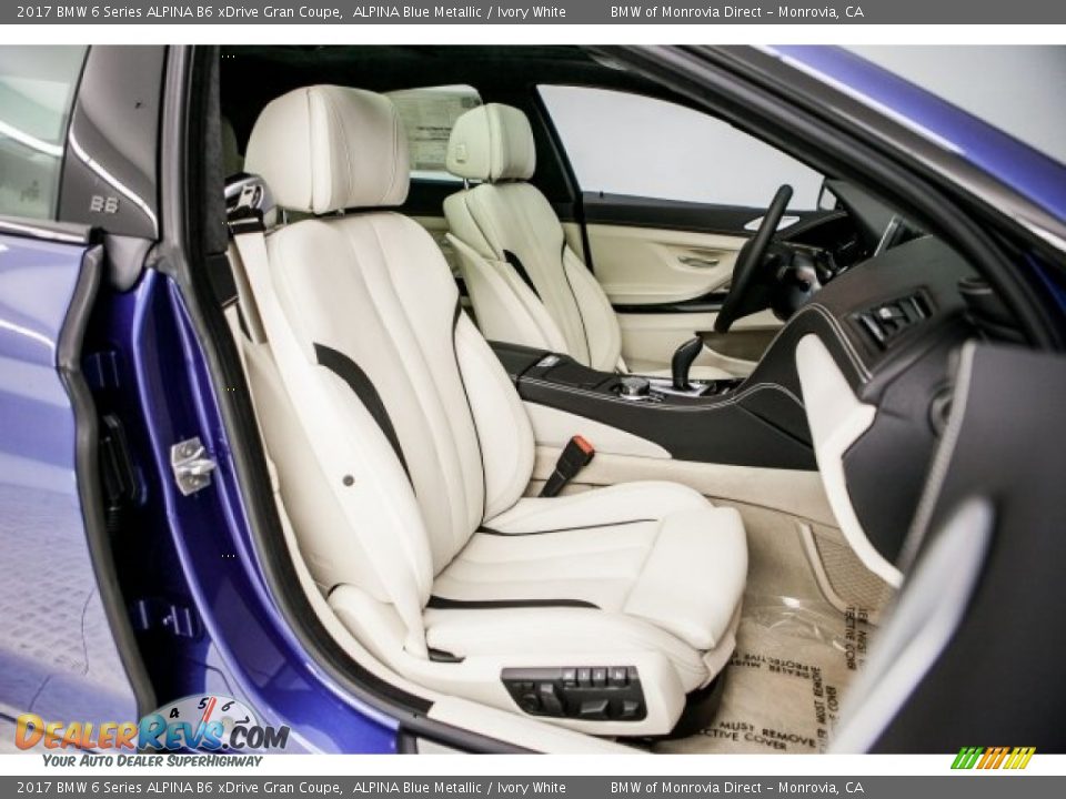 Ivory White Interior - 2017 BMW 6 Series ALPINA B6 xDrive Gran Coupe Photo #2