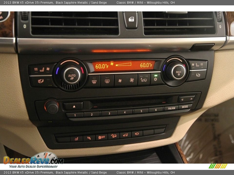 2013 BMW X5 xDrive 35i Premium Black Sapphire Metallic / Sand Beige Photo #13