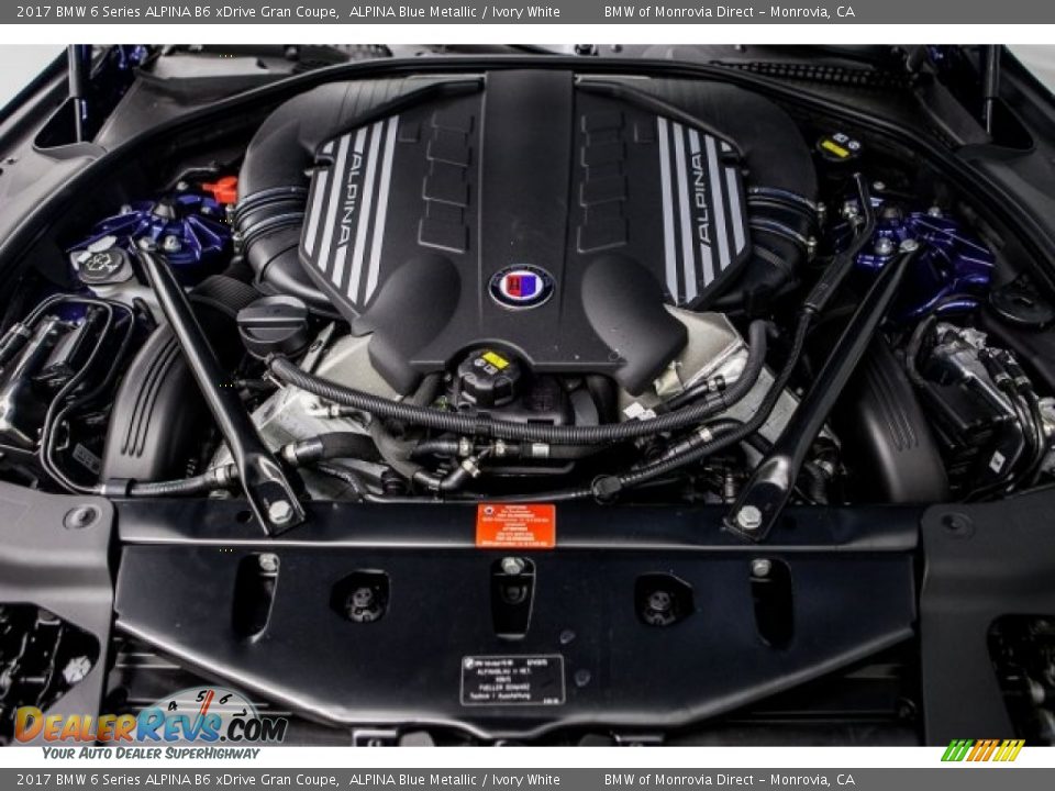 2017 BMW 6 Series ALPINA B6 xDrive Gran Coupe 4.4 Liter DI TwinPower Turbocharged DOHC 32-Valve VVT V8 Engine Photo #8
