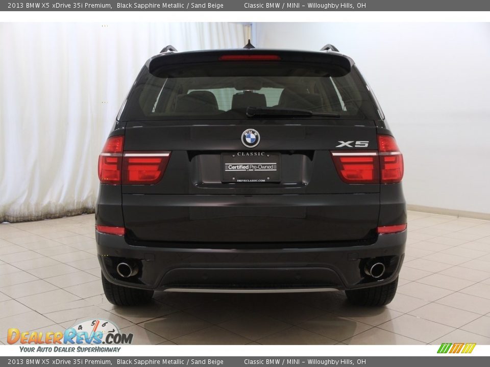 2013 BMW X5 xDrive 35i Premium Black Sapphire Metallic / Sand Beige Photo #21