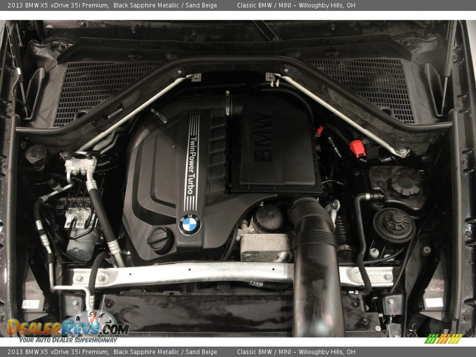 2013 BMW X5 xDrive 35i Premium Black Sapphire Metallic / Sand Beige Photo #22