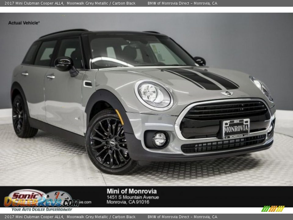 2017 Mini Clubman Cooper ALL4 Moonwalk Grey Metallic / Carbon Black Photo #1
