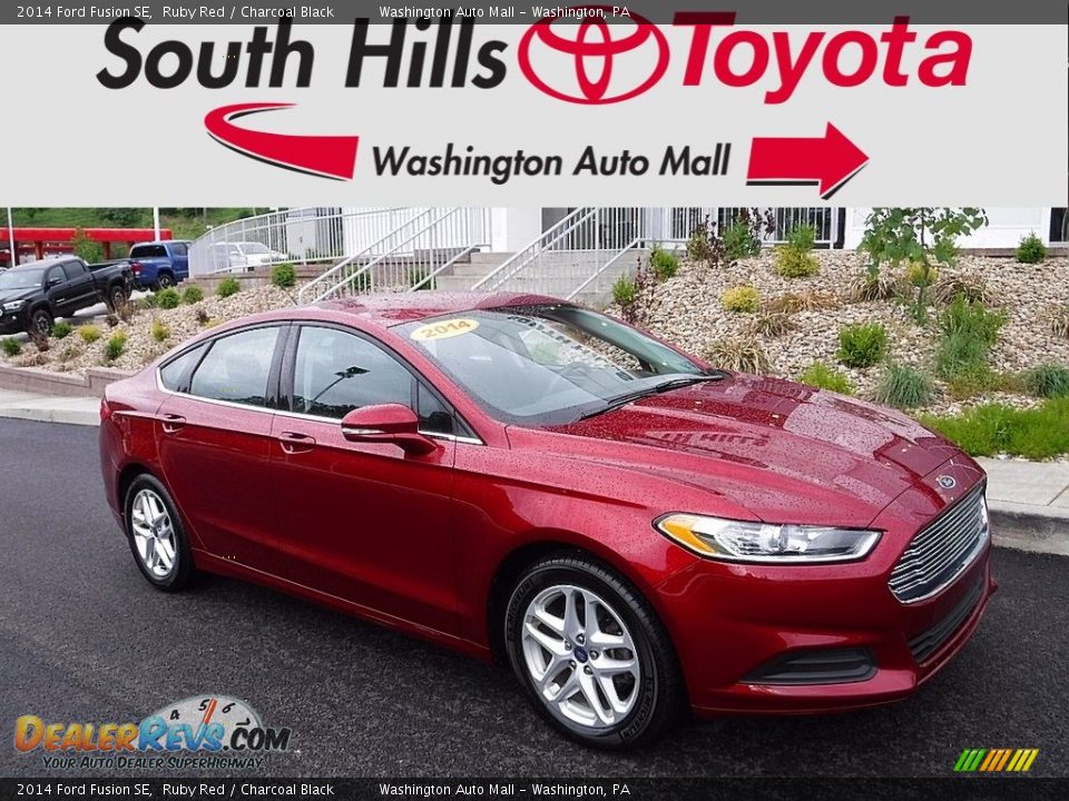 2014 Ford Fusion SE Ruby Red / Charcoal Black Photo #1