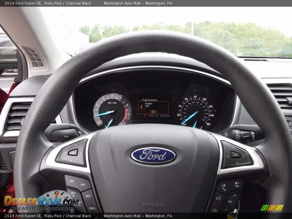 2014 Ford Fusion SE Ruby Red / Charcoal Black Photo #20