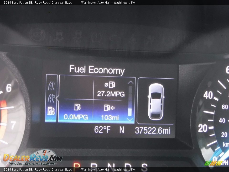 2014 Ford Fusion SE Ruby Red / Charcoal Black Photo #25