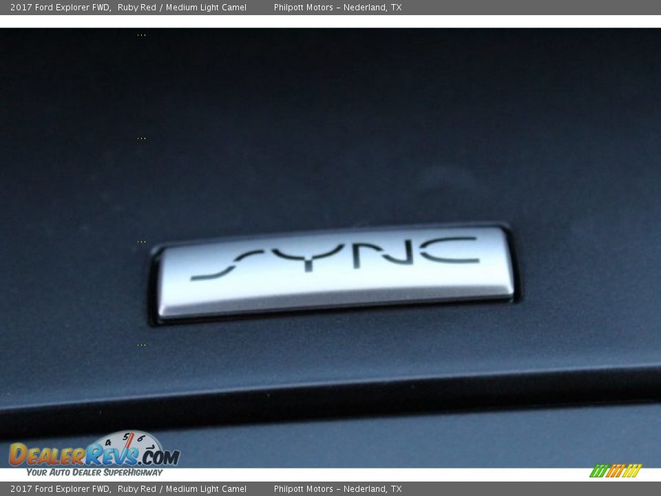 2017 Ford Explorer FWD Ruby Red / Medium Light Camel Photo #14