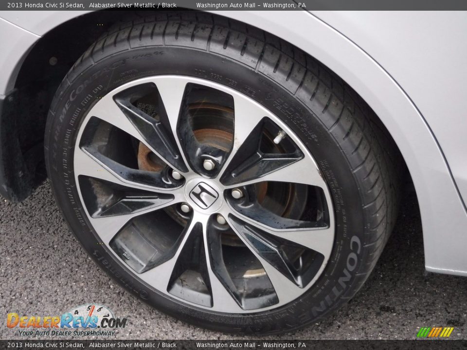 2013 Honda Civic Si Sedan Alabaster Silver Metallic / Black Photo #5