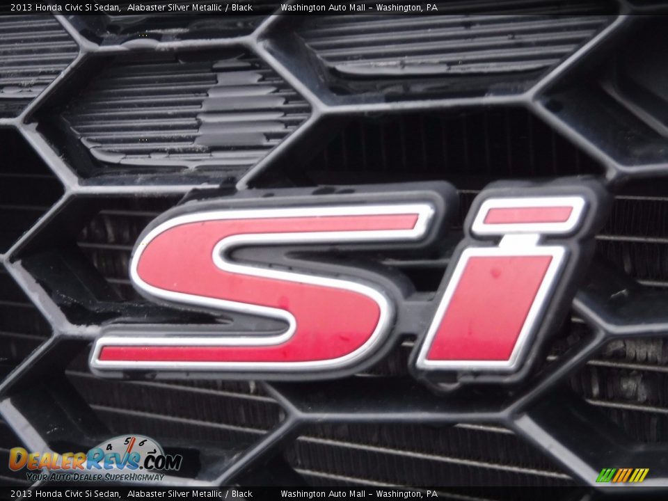 2013 Honda Civic Si Sedan Alabaster Silver Metallic / Black Photo #8