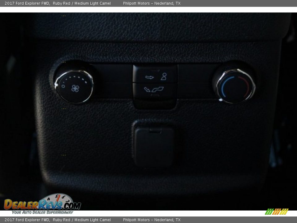 2017 Ford Explorer FWD Ruby Red / Medium Light Camel Photo #20