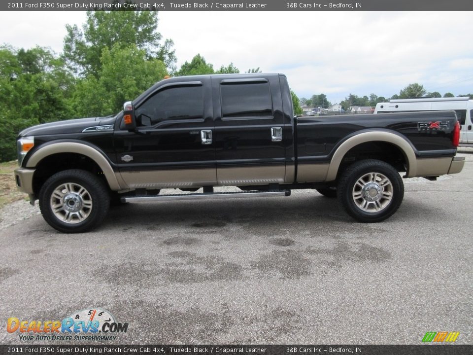 2011 Ford F350 Super Duty King Ranch Crew Cab 4x4 Tuxedo Black / Chaparral Leather Photo #1