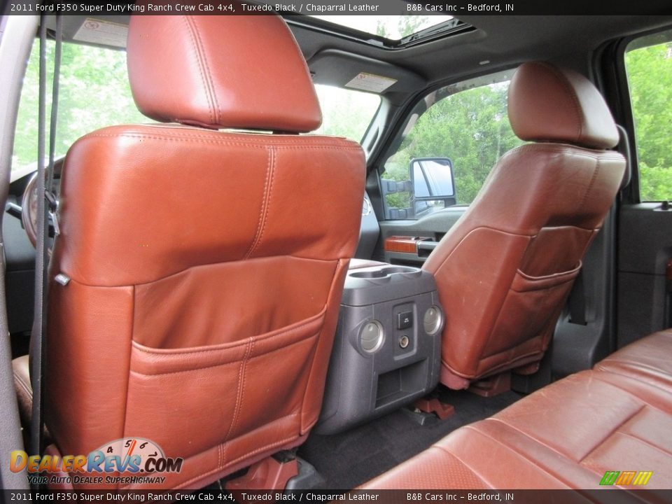 2011 Ford F350 Super Duty King Ranch Crew Cab 4x4 Tuxedo Black / Chaparral Leather Photo #27