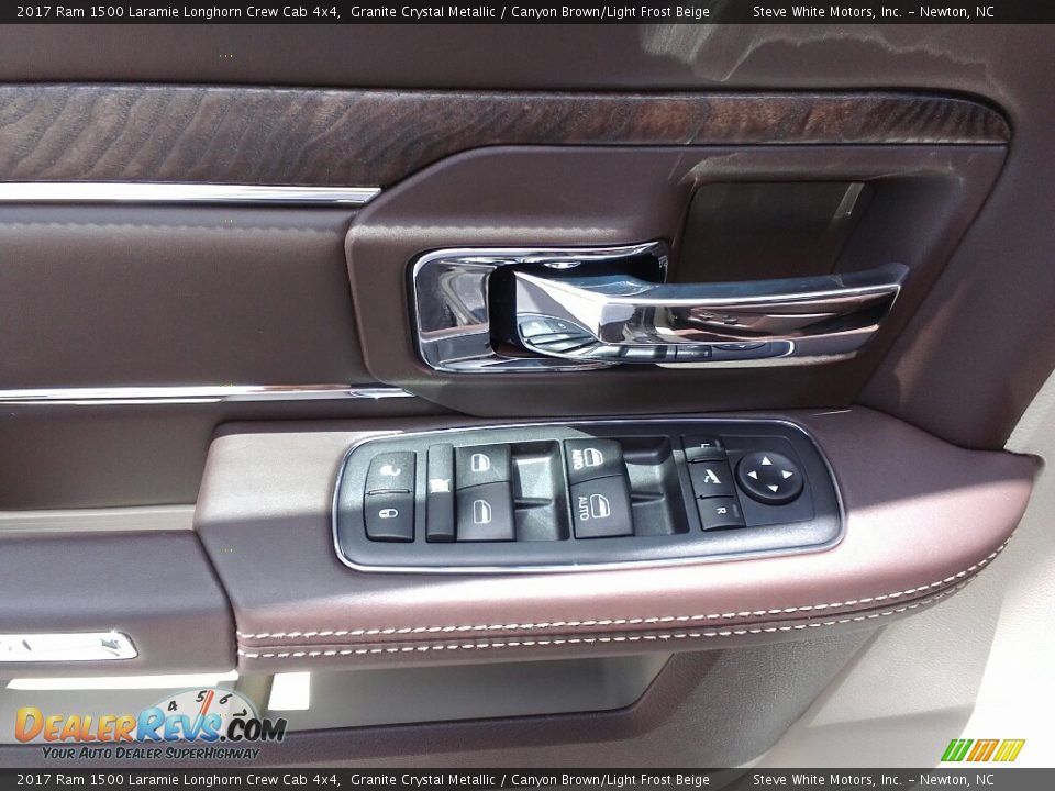 2017 Ram 1500 Laramie Longhorn Crew Cab 4x4 Granite Crystal Metallic / Canyon Brown/Light Frost Beige Photo #14