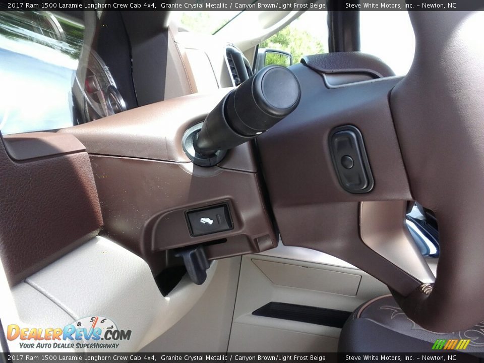 2017 Ram 1500 Laramie Longhorn Crew Cab 4x4 Granite Crystal Metallic / Canyon Brown/Light Frost Beige Photo #15