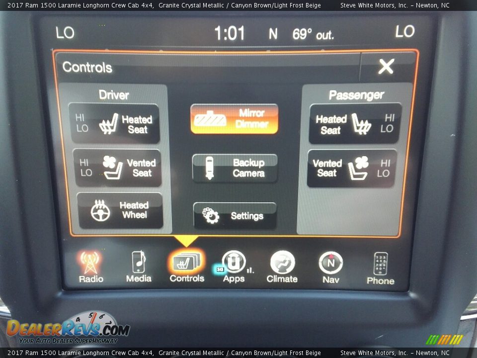2017 Ram 1500 Laramie Longhorn Crew Cab 4x4 Granite Crystal Metallic / Canyon Brown/Light Frost Beige Photo #22