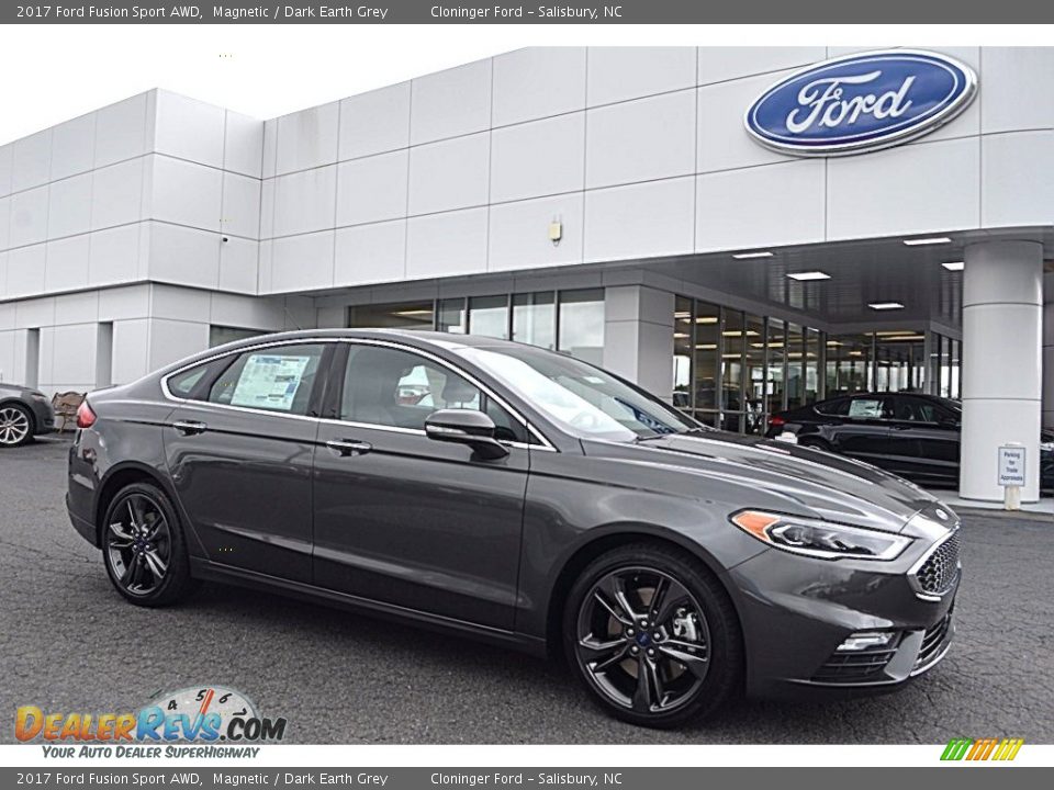 Front 3/4 View of 2017 Ford Fusion Sport AWD Photo #1