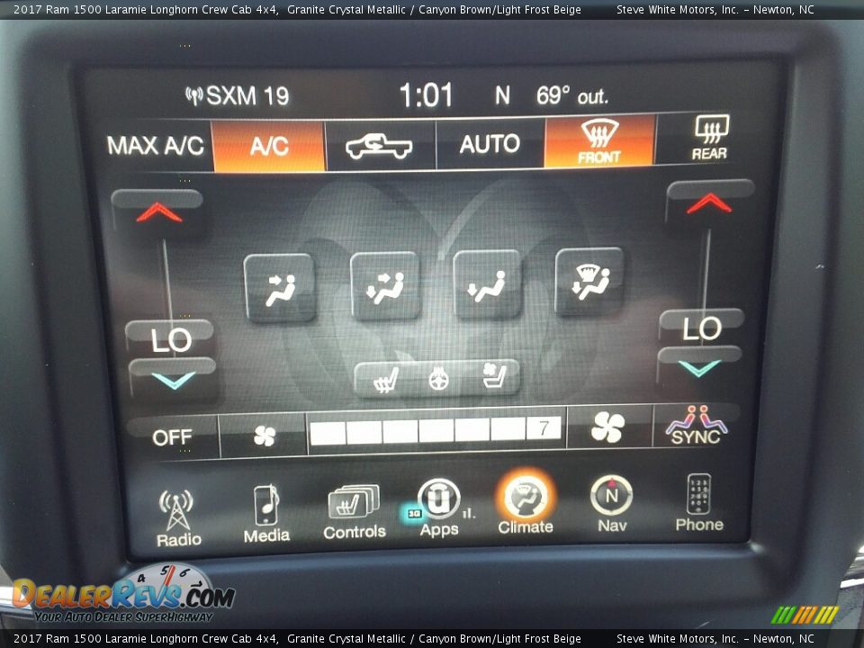 2017 Ram 1500 Laramie Longhorn Crew Cab 4x4 Granite Crystal Metallic / Canyon Brown/Light Frost Beige Photo #25