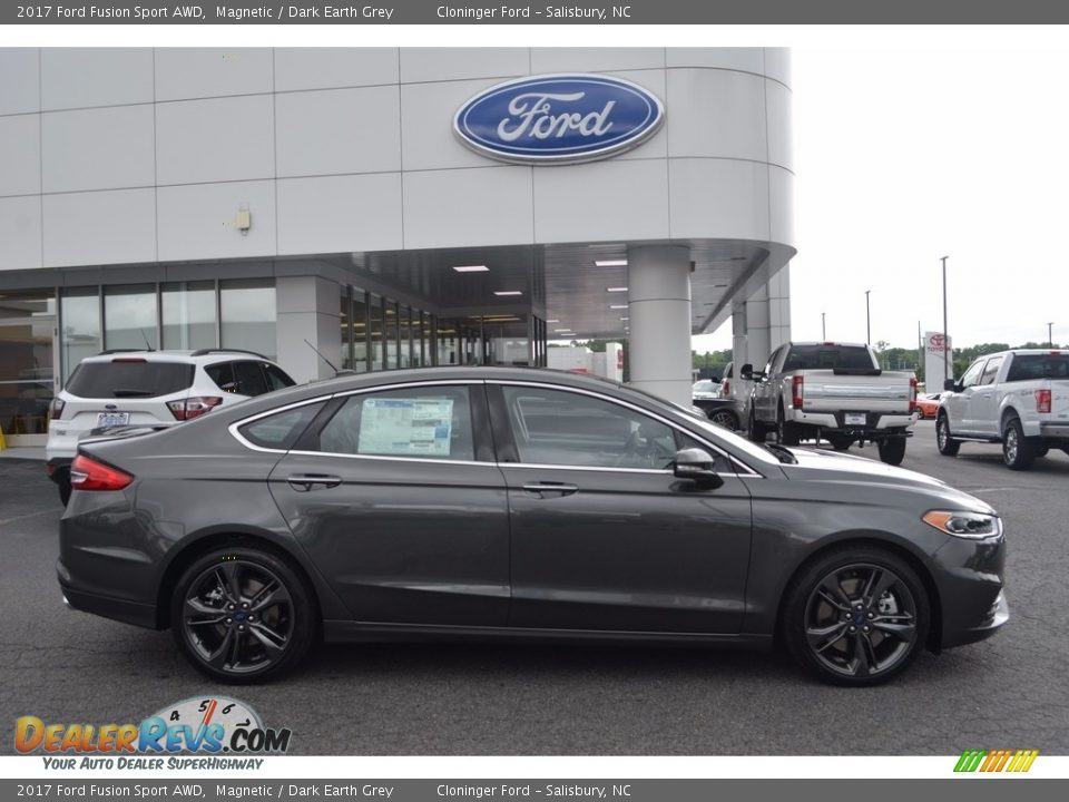 2017 Ford Fusion Sport AWD Magnetic / Dark Earth Grey Photo #2