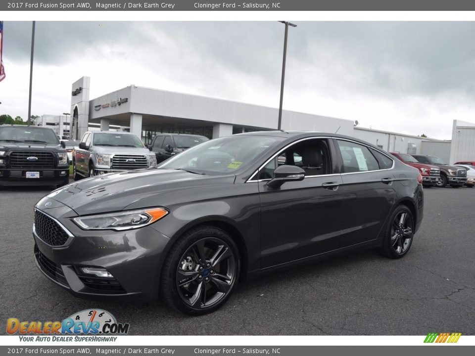 2017 Ford Fusion Sport AWD Magnetic / Dark Earth Grey Photo #3