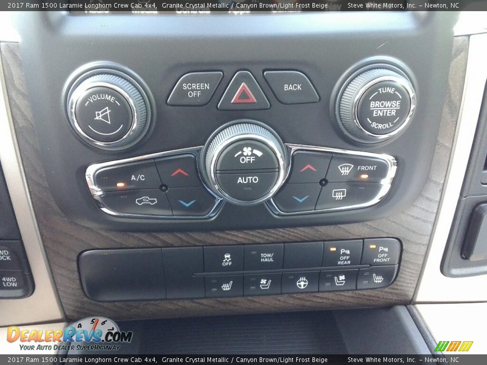 2017 Ram 1500 Laramie Longhorn Crew Cab 4x4 Granite Crystal Metallic / Canyon Brown/Light Frost Beige Photo #26