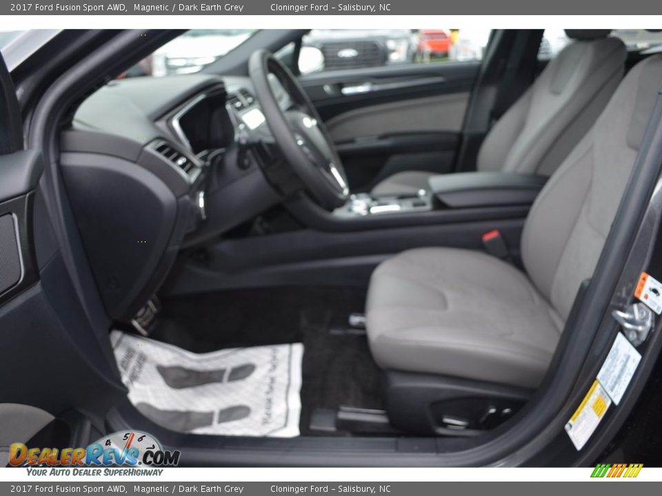 2017 Ford Fusion Sport AWD Magnetic / Dark Earth Grey Photo #6