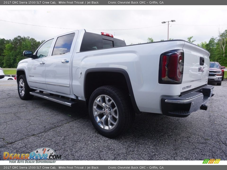 2017 GMC Sierra 1500 SLT Crew Cab White Frost Tricoat / Jet Black Photo #5