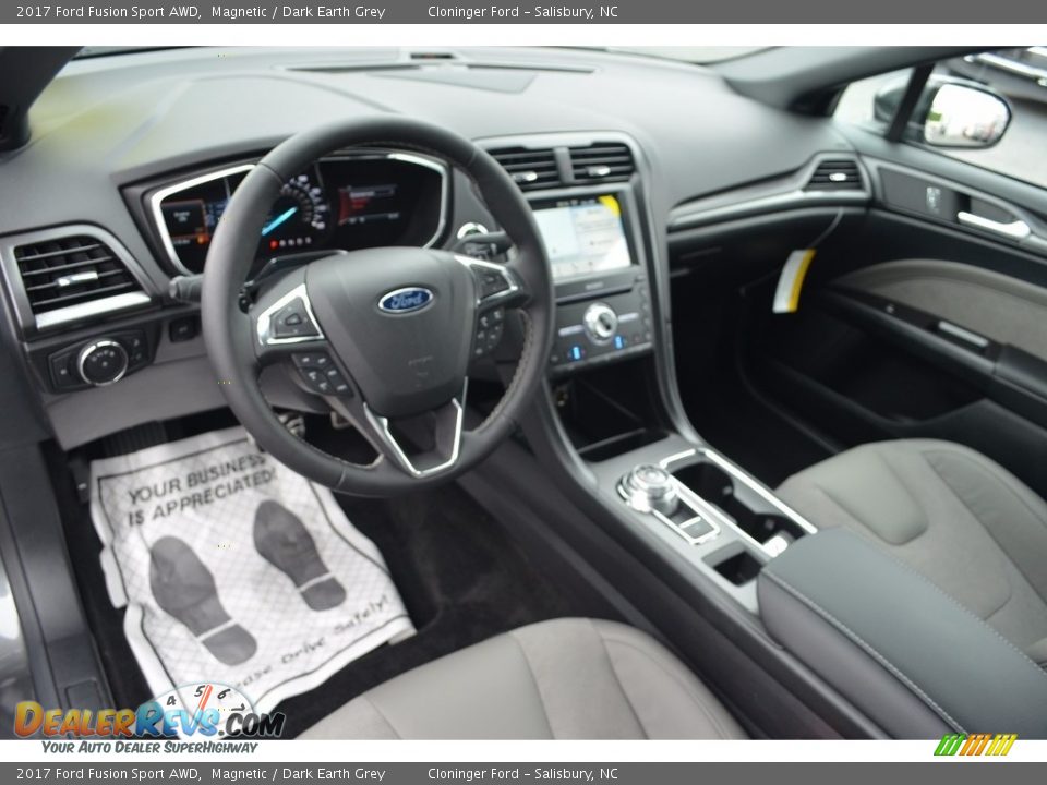 2017 Ford Fusion Sport AWD Magnetic / Dark Earth Grey Photo #7