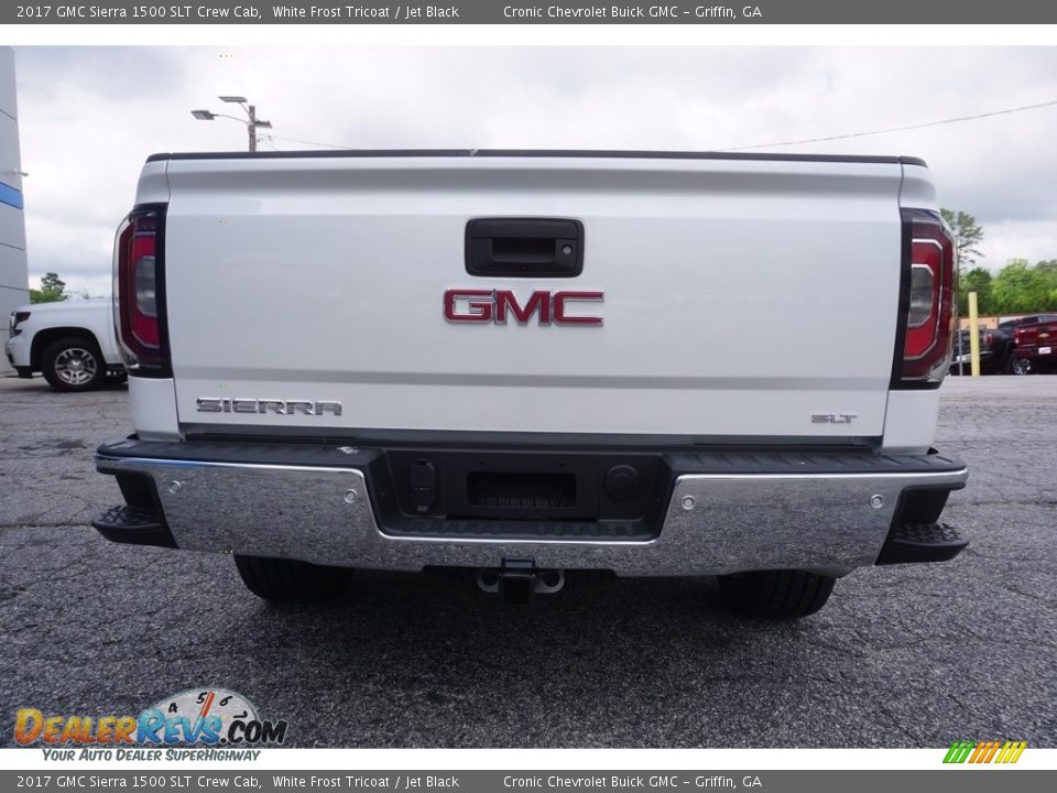 2017 GMC Sierra 1500 SLT Crew Cab White Frost Tricoat / Jet Black Photo #6